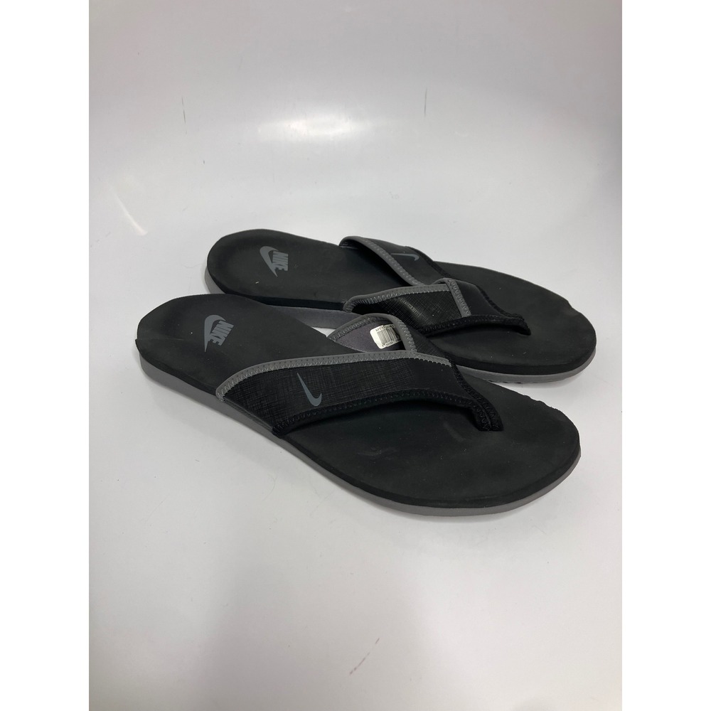 Nike Celso Thong Flip Flops Mens 10 Black Grey Good 307812-010 Sandals casual